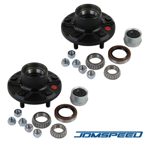 2PCS 5 Lugs Trailer Idler Hub Kits 5 on 5 5x5'' Fits 3500 lbs Trailer Axle