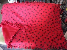 Manta de corbata reversible con estampado de pata - Nueva