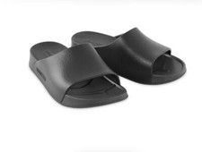 Lightfeet Unisex Arch Support Single Strap Slides Black  HOT DEAL