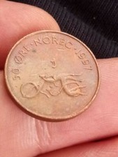 Norway 1997 50 Ore Bronze Norec Coin Kayihan coins