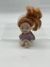 VTG  1990 Tyco Mini Red Head #1 Quint Baby Dolls Hair Blue Eye