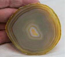 Geode Agate Stone Polished Slice Belt Buckle