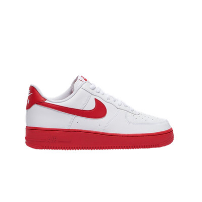 Nike Air Force 1 Low White Red Midsole CK7663-102 Authentic Men Sneakers