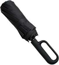 Windproof Umbrella, Compact Reverse Folding with Carabiner Handle, UV Rain Pro