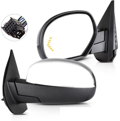 #ad 2x For 2007 14 Chevy Tahoe Power Fold Memory Heated Puddle Light Signal Mirrors $221.56