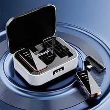 S18 Wireless Lavalier Microphone, Noise Reduction Clip-On Mic for Live Streaming