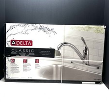 Delta Classic Single Handle Kitchen Faucet, Chrome, 100-DST-L