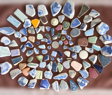 sea glass pottery Tile Surf-Tumbled  Various patterns