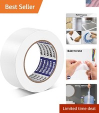 Tearable White Duct Tape 1.88in x 35yds - Strong Adhesive for Indoor/Outdoor Use