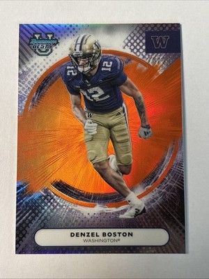 2025 Bowmans Best U Denzel Boston Orange Refractor #20/25 SSP Huskies Browns 