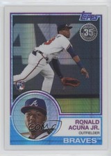 2018 Topps Silver Pack 1983 Design Chrome Update Series Ronald Acuna Jr #101 7c5