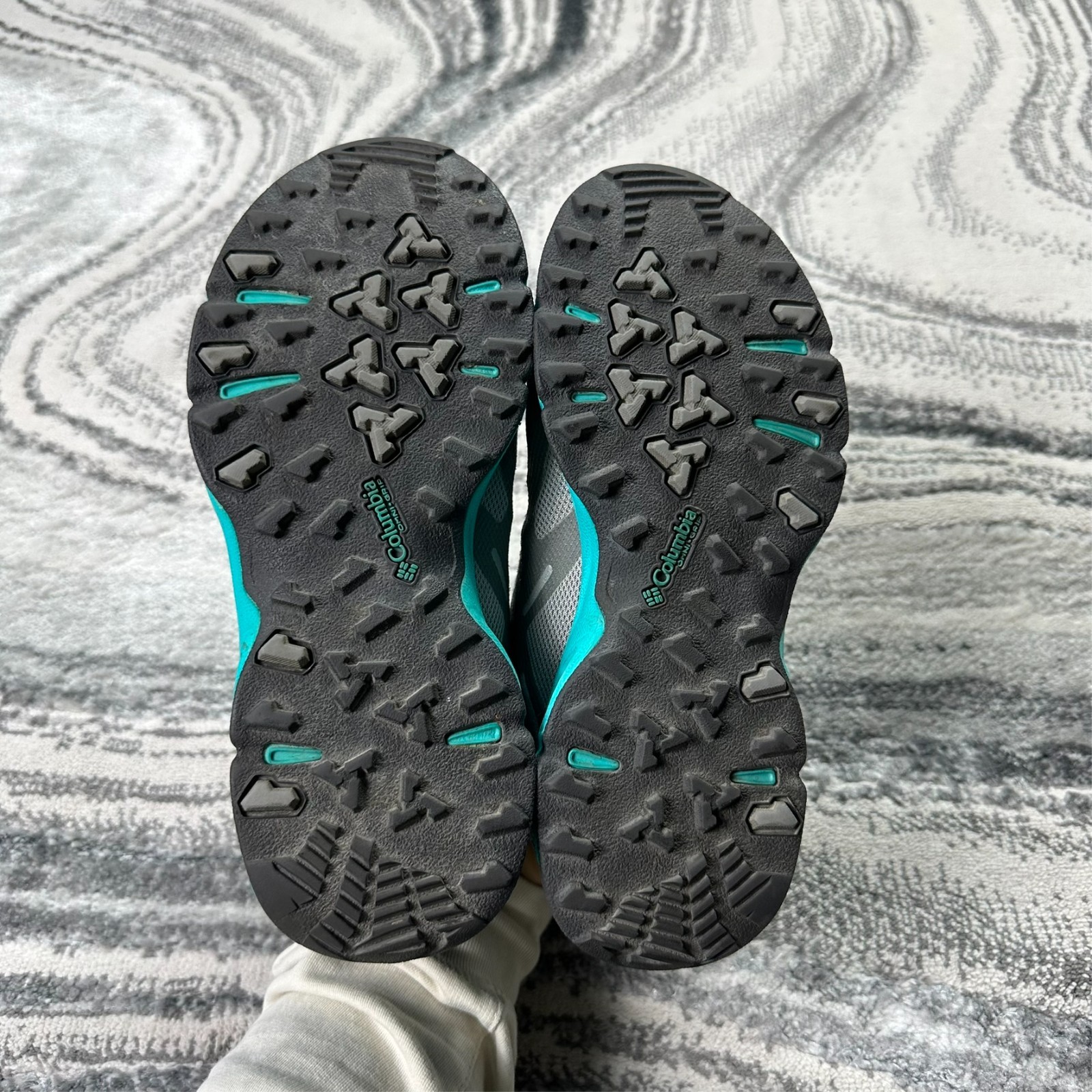 Women's Columbia Ventfreak OutDry Grey Turquoise Size UK 4 Walking Hiking Shoes image 7