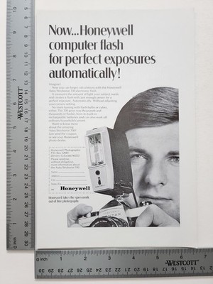 Honeywell Camera Flash Ad Automatic Exposure Photography Vintage Gear