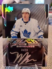 2023-24 UD SPX - Black Lustrous Rookie Signatures Matthew Knies  /99 (AU, RC)