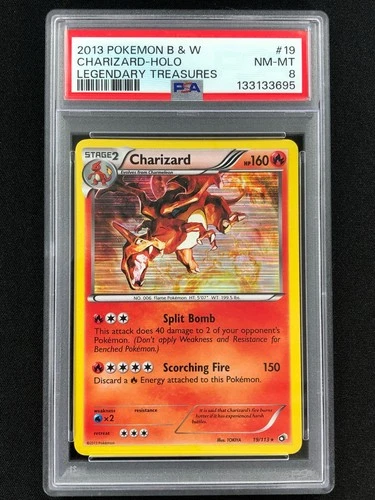 Pokemon 2013 Charizard Holo 19/113 PSA 8