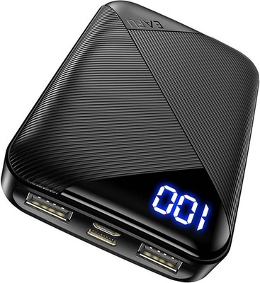 EAFU Portable Charger Compact 10000mAh LED Display Power Bank 