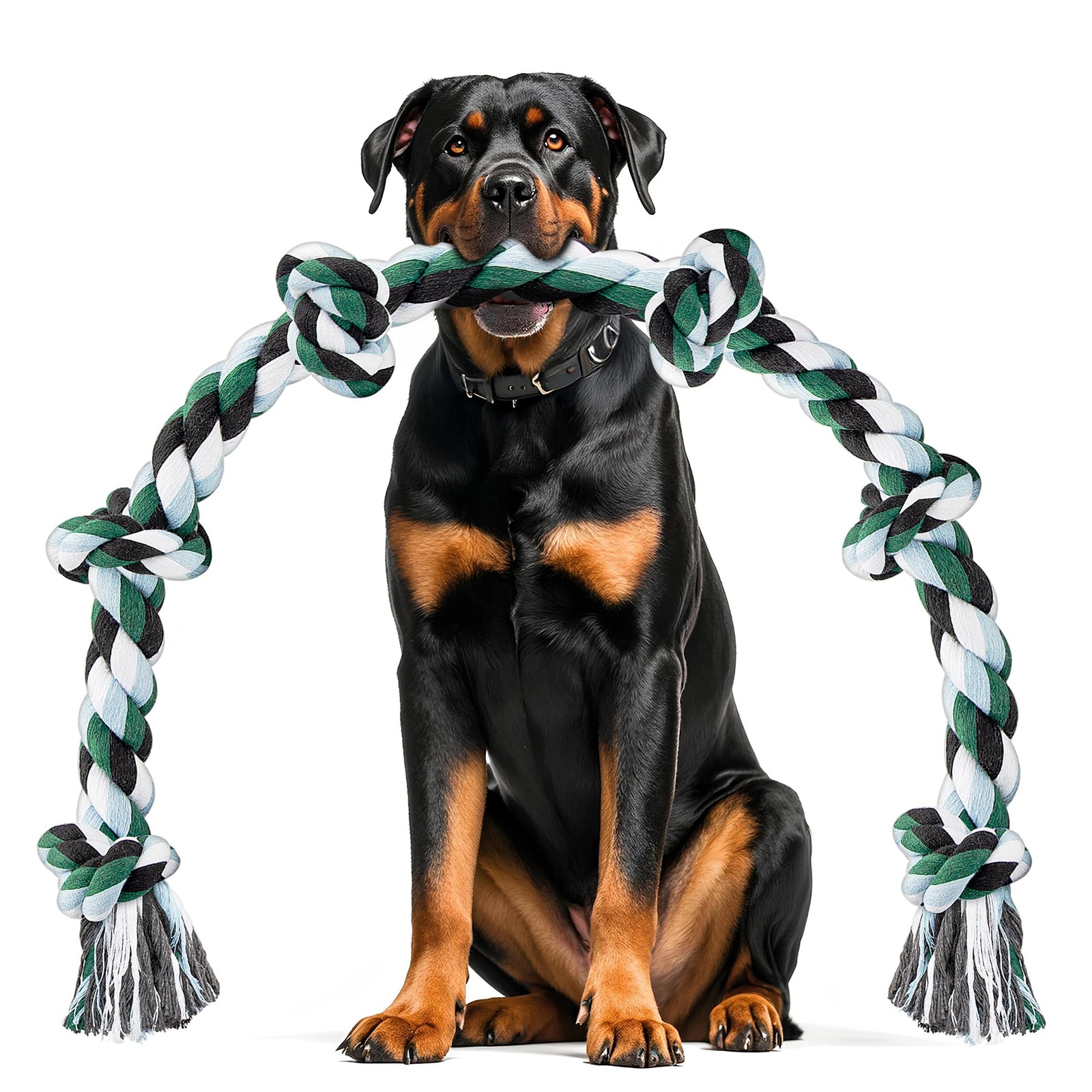 Gioco Cane Corda XXL 6 Nodi 100cm - Indistruttibile per Cani Forti