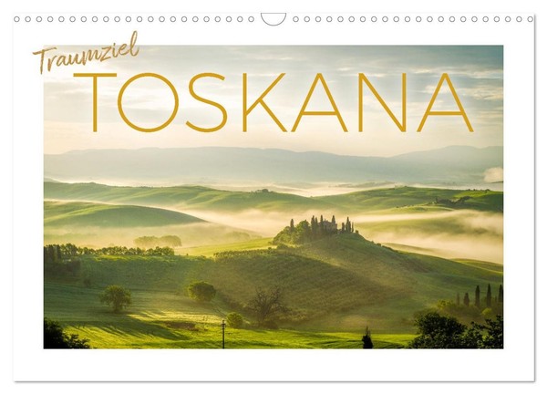 Traumziel Toskana (Wandkalender 2026 Din A3 Quer), Calvendo Monatskalender-image