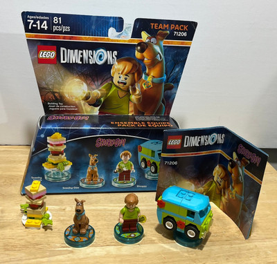 LEGO Dimensions ~ Team Pack #71206 ~ Scooby-Doo w/ Box ~ 99% Complete VHTF