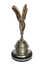 Spirit of Ecstasy Rolls Royce Silver Bronze Statue Home Sculpture 14"Lx14"Wx32"H