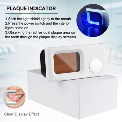 Dental Electric Plaque Indicator Detector Display Device Oral Hygiene White