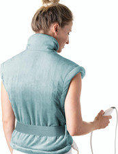Purerelief XL Back Neck Heating Pad- Safe Heat Therapy for Sore Muscles, Pain,