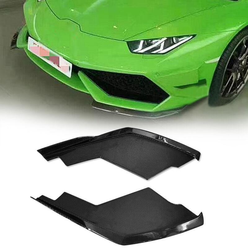 For Lamborghini Huracan LP610 / LP610-4 Carbon Fiber Front Bumper Lip Splitters