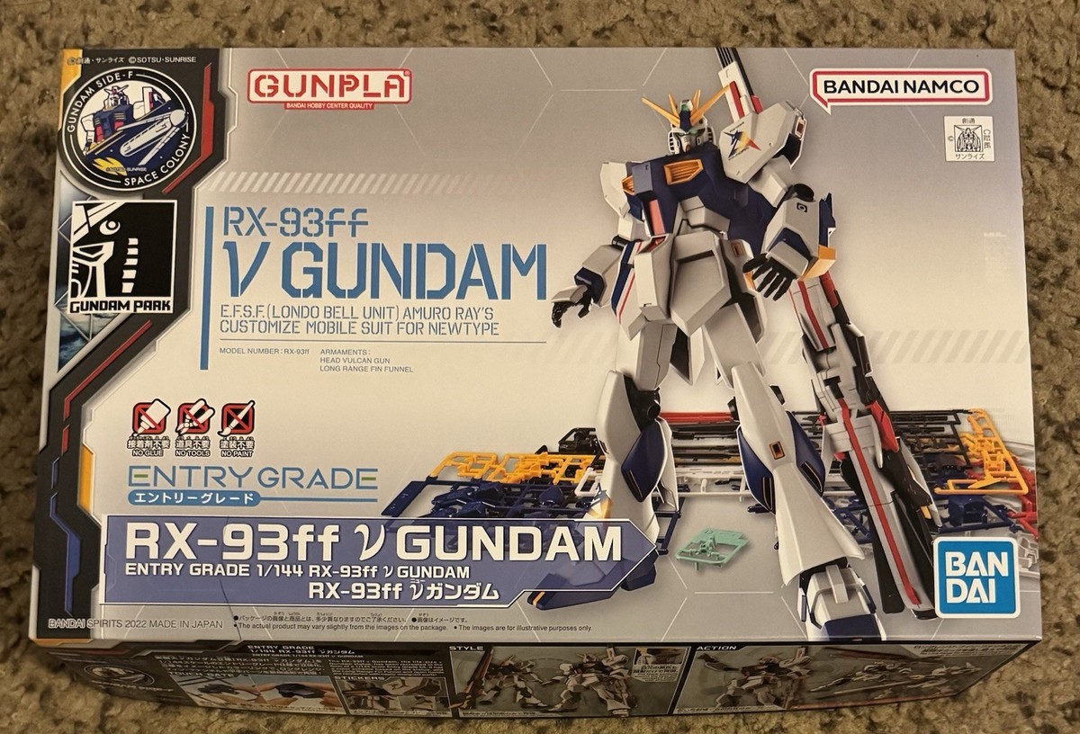 RX-93ff V ガンダム 未組立キット EG 1/144 Nu Gundam RX-93ff Entry Grade Model Kit Gundam Base Side