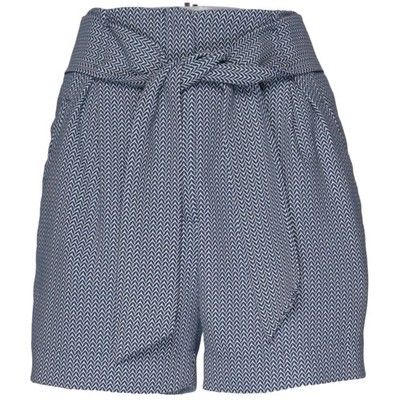 H&M, Shorts, Größe: 34, Blau/Weiß, Baumwolle/Polyester, Chevron, Damen #Srq
