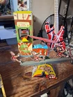 VTG. WOLVERINE SAND LOADER & LEWCO Monkeys on a SEE SAW wind up tin toys 1920s.