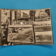 TORRE PEDRERA - HOTEL VILLA ROSA - BOLOGNESE  CARTOLINA  BIANCO E NERO VIAGGIATA