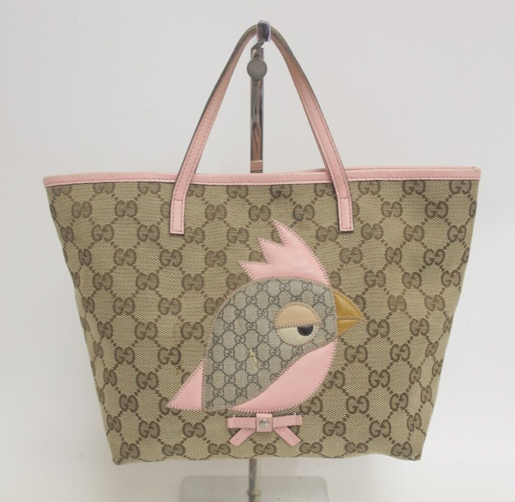 Autentica borsa vintage Gucci Children Zoo Papagallo in tela #33488
