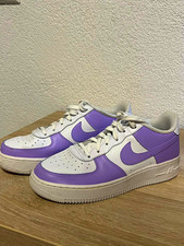 Nike Air Force 1 Low Herren Sneaker Low Top lila/weiß Schnürung EU 38,5