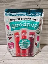 Goodpop Organic Freezer Pops 100% Juice No Added Sugar 15 Count 7/2026