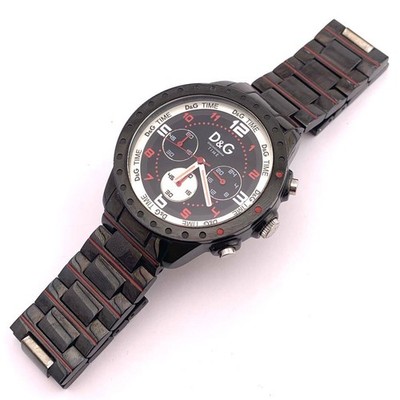 D&G 7-5209 5ATM Chronograph Watch Black | eBay