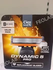 Cien Men Dynamic 5 Pro Razor Blade Refill 8 Blades. Quick & Smooth