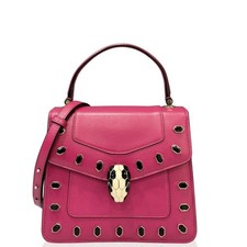Bvlgari Small Serpenti Forever Top Handle Bag Azalea Calfskin dl051626a1 