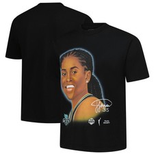 Unisex Playa Society Jonquel Jones Black New York Liberty Sketch T-Shirt