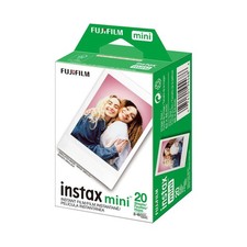 Fujifilm 16437396, Instax Mini Instant Film Twin Pack, 20 Exposures, White