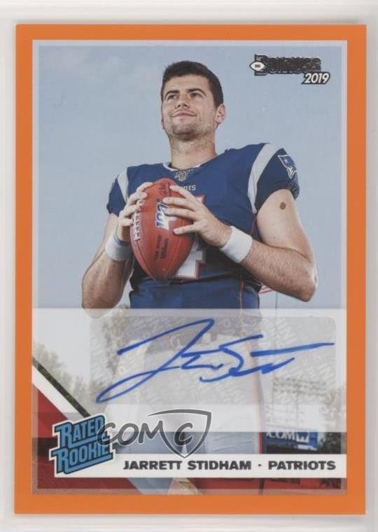 2019 Panini Donruss Rated Orange Jarrett Stidham #307 Rookie Auto RC uk2
