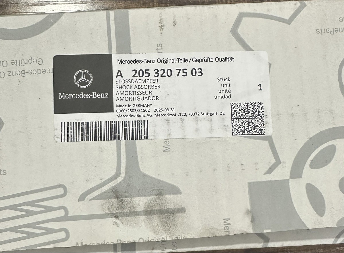 A2053207503 GENUINE RIGHT REAR Shock Absorber - Mercedes-Benz. | eBay