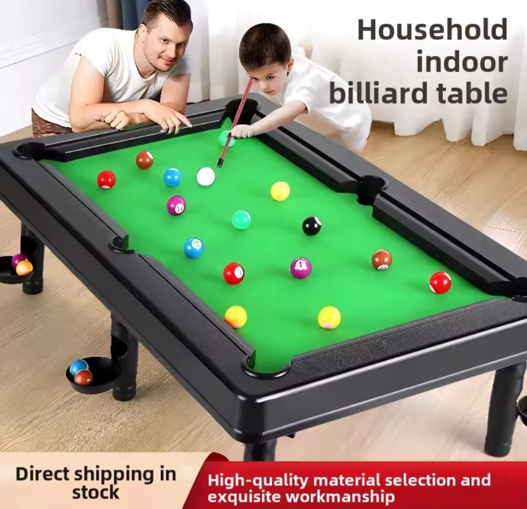 Billiards table game for kids, fun interactive play for boys and girls
