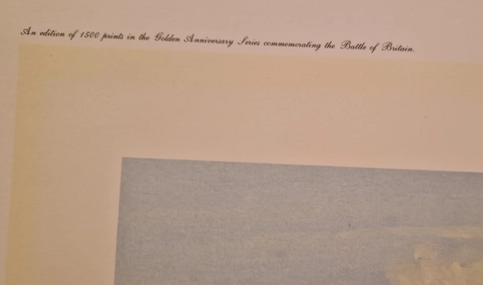 Combat Over London - Robert Taylor - multi-signed print - Image 4 of 4