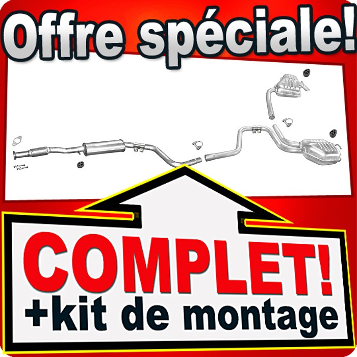 Échappement Ford Mondeo MK2 2.0 automatique - Silencieux arrière conforme aux normes constructeur