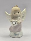 Precious Moments April Angel Ornament, Enesco, 3 1/2" Tall Holding Crystal Heart — photo 1