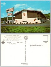 Susse Chalet Motor Lodge Sign Exterior Vermont Postcard