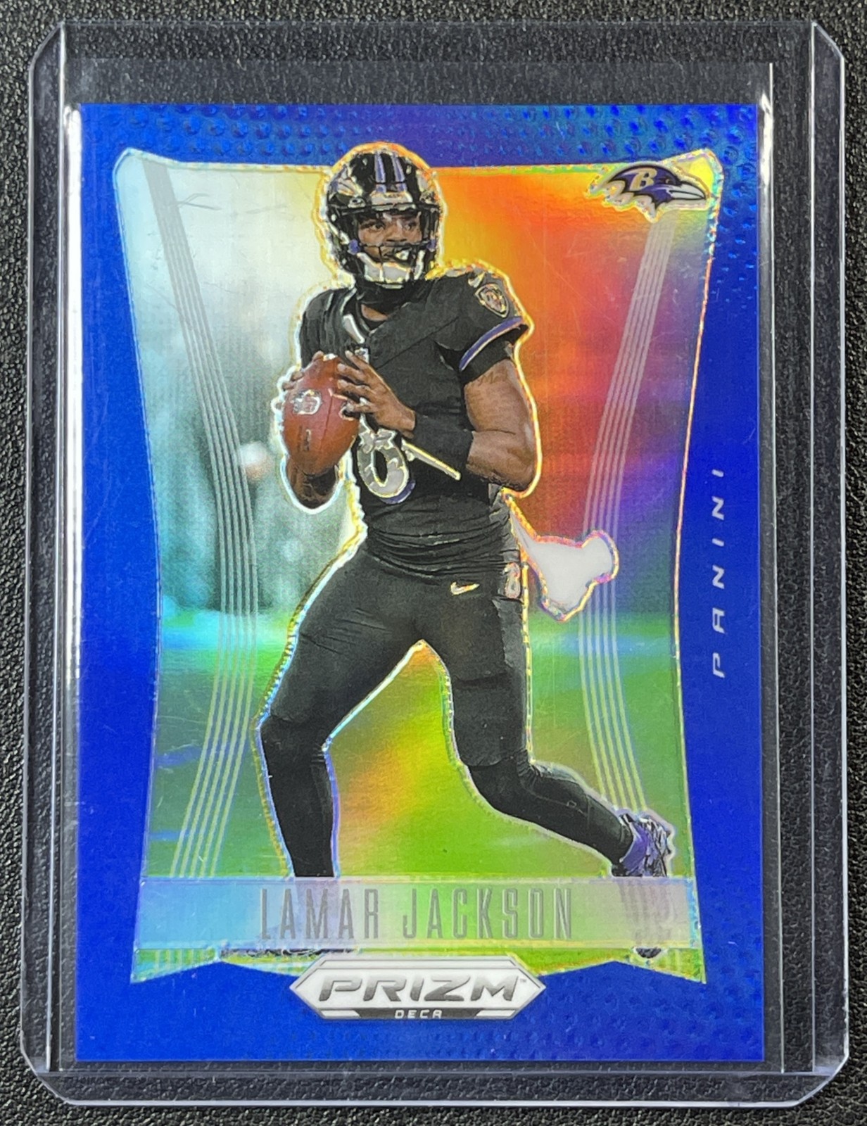 LAMAR JACKSON 2024 PANINI PRIZM DECA #20 BLUE PRIZM 38/149 RAVENS