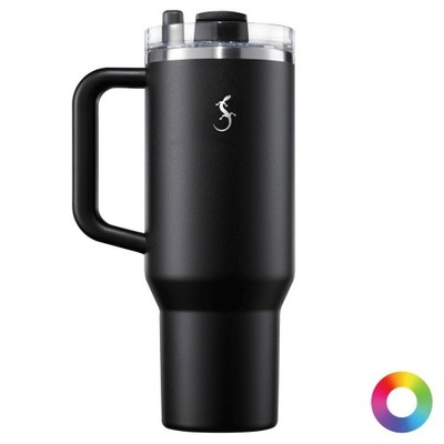 LURCH Isolierbecher Big Cup 1,2l mit ausfahrbarem Trinkhalm  