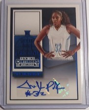 2015 Panini Contenders Draft Picks Ticket Blue Foil Cheyenne Parker-Tyus Auto