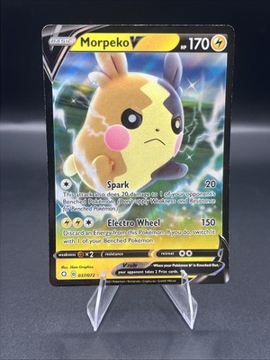 Pokemon TCG Shining Fates 037/072 - Morpeko V - Ultra Rare - NM/MINT.